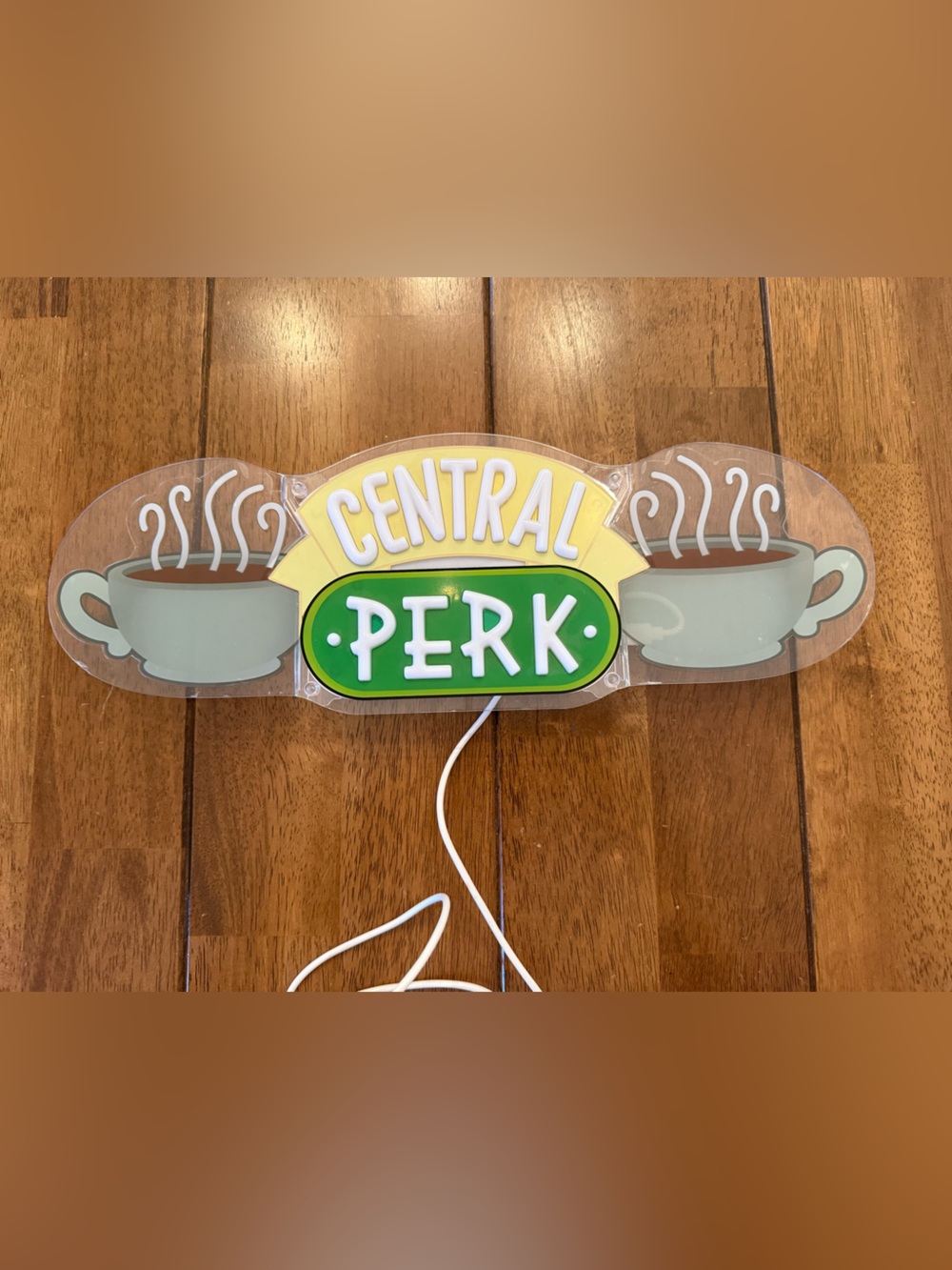 Friends TV Show Central Perk LED Neon Style Light Up Sign Coffee Bar Wall Decor⁠